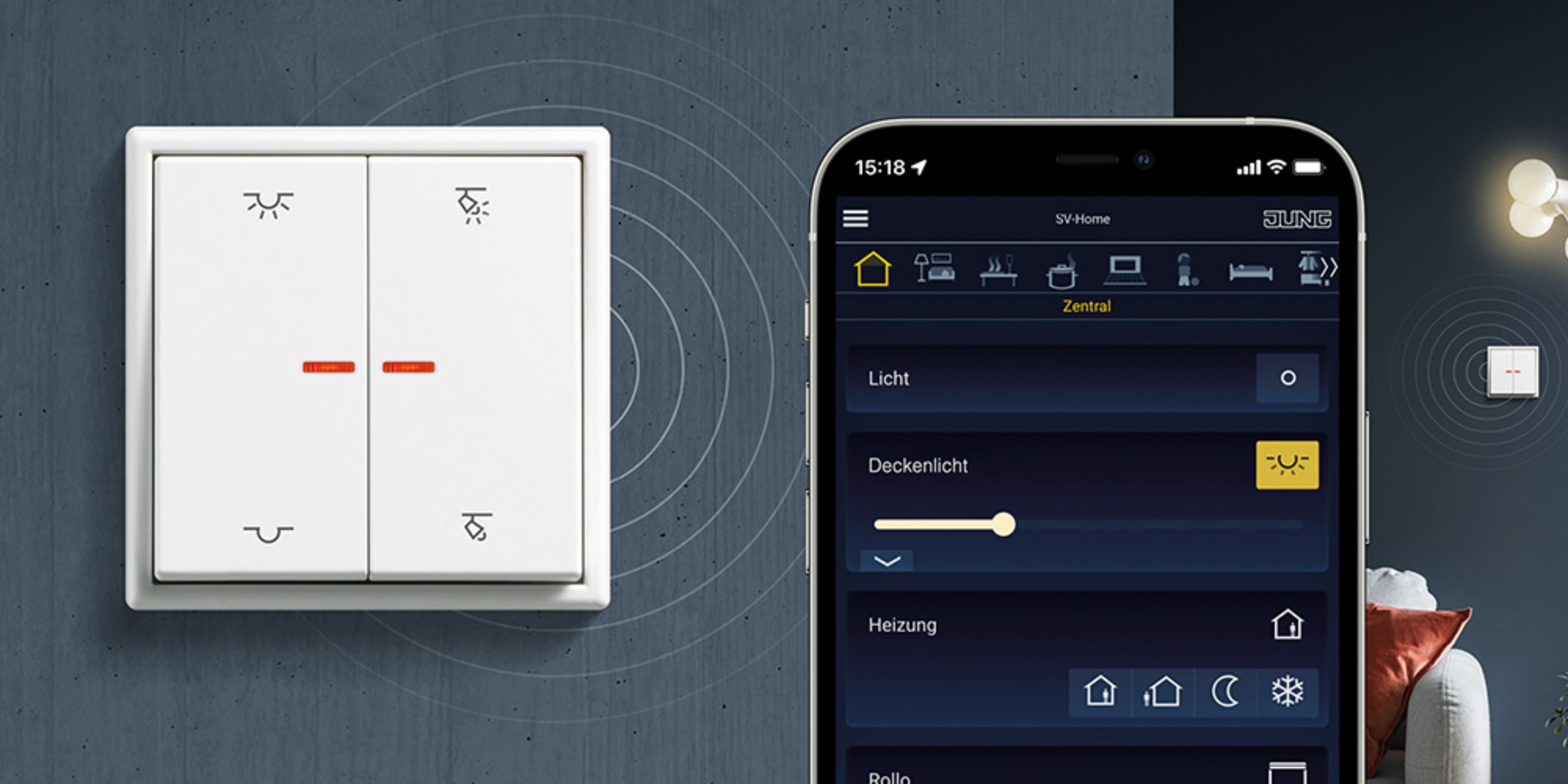 KNX RF Taster bei RBS Elektroinstallation GmbH in Niedergörsdorf OT Altes Lager